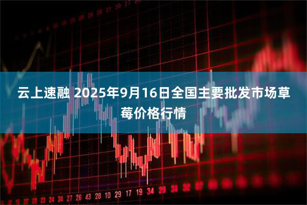 云上速融 2025年9月16日全国主要批发市场草莓价格行情